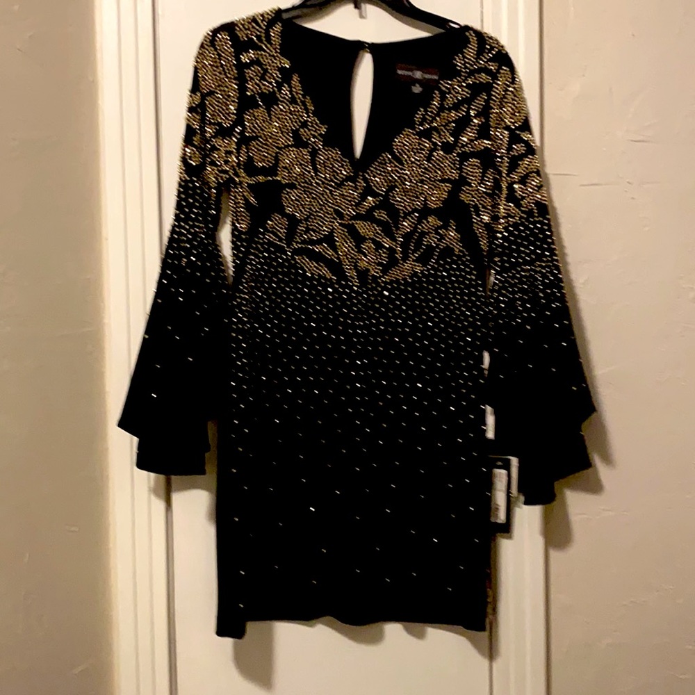 “New” Black sequence, short dress.